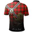 Maxwell Modern Polo Shirts Tartan Crest Celtic Scotland Lion A30