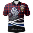 MacLachlan Modern Polo Shirts Tartan Crest Scotland Lion A30