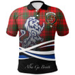 MacAulay Modern Polo Shirts Tartan Crest Scotland Lion A30