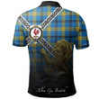 Laing Polo Shirts Tartan Crest Celtic Scotland Lion A30
