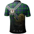 Graham of Menteith Modern Polo Shirts Tartan Crest Celtic Scotland Lion A30
