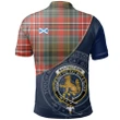 MacPherson Weathered Polo Shirts Tartan Crest A30