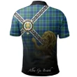 Falconer Polo Shirts Tartan Crest Celtic Scotland Lion A30