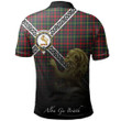 MacKintosh Hunting Modern Polo Shirts Tartan Crest Celtic Scotland Lion A30