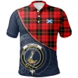 Wallace Hunting - Red Polo Shirts Tartan Crest A30