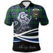 Graham of Menteith Modern Polo Shirts Tartan Crest Scotland Lion A30