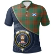 Menzies Green Ancient Polo Shirts Tartan Crest A30