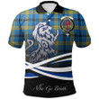 Laing Polo Shirts Tartan Crest Scotland Lion A30