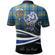 Laing Polo Shirts Tartan Crest Scotland Lion A30