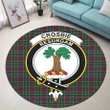 Crosbie Clan Crest Tartan Round Rug K32