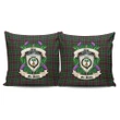 Crosbie Crest Tartan Pillow Cover Thistle (Set of two) A91