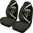Crosbie Tartan Clan Crest Car Seat Cover - Circle Style HJ4