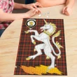Cumming Hunting Weathered Clan Crest Tartan Unicorn Scotland Jigsaw Puzzle K32