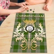 Cunningham Dress Green Dancers Clan Name Crest Tartan Thistle Scotland Jigsaw Puzzle K32