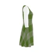 Cunningham Dress Green Dancers Tartan 3/4 Sleeve Sundress HJ4