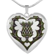 Cunningham Hunting Modern Tartan Luxury Necklace Luckenbooth Thistle TH8