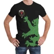 Currie Tartan Clan Crest Lion & Thistle T-Shirt K6