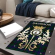 Davidson Modern Clan Name Crest Tartan Thistle Scotland Jigsaw Puzzle K32