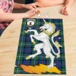 Davidson of Tulloch  Clan Crest Tartan Unicorn Scotland Jigsaw Puzzle K32