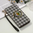 Douglas Grey Modern Crest Tartan Zipper Wallet™
