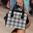 Douglas Grey Modern Tartan Shoulder Handbag A9