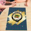 Douglas Modern Clan Crest Tartan Jigsaw Puzzle Gold K32