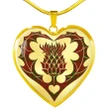 Drummond Clan Tartan Luxury Necklace Luckenbooth Thistle TH8