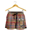 Drummond of Strathallan Crest Tartan Shorts For Women K7