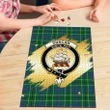 Duncan Ancient Clan Crest Tartan Jigsaw Puzzle Gold K32