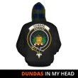 Dundas Modern 02 In My Head Hoodie Tartan Scotland K32