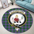 Elphinstone Clan Crest Tartan Round Rug K32