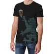 Farquharson Ancient Tartan Clan Crest Lion & Thistle T-Shirt K6