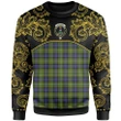 Fergusson Modern Tartan Clan Crest Sweatshirt - Empire I - HJT4