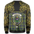 Fergusson Modern Tartan Clan Crest Sweatshirt - Empire I - HJT4