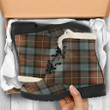 Fergusson Weathered Tartan Faux Fur Leather Boots A9
