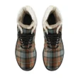 Fergusson Weathered Tartan Faux Fur Leather Boots A9