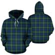 Forbes Ancient Tartan Hoodie, Scottish Forbes Ancient Plaid Pullover Hoodie HJ4