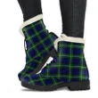Forbes Modern Tartan Faux Fur Leather Boots A9