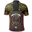 Fraser Ancient Tartan Clan Crest Polo Shirt - Empire I - HJT4