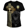 Kinnaird T-shirt Celtic Tree Of Life Clan Black Unisex A91