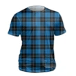 Ramsay Blue Ancient Tartan All Over Print T-Shirt K7