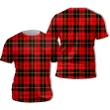 Wallace Hunting - Red Tartan All Over Print T-Shirt | Scottishclans.co