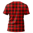 Wallace Hunting - Red Tartan All Over Print T-Shirt K7