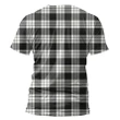 MacFarlane Black & White Ancient Tartan All Over Print T-Shirt K7