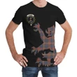 Fraser Hunting Modern Tartan Clan Crest Lion & Thistle T-Shirt K6