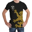 Jardine Tartan Clan Crest Lion & Thistle T-Shirt K6