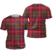 Shaw Red Modern Ancient Tartan All Over Print T-Shirt | Scottishclans.co