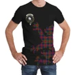 Tennant Tartan Clan Crest Lion & Thistle T-Shirt K6