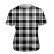 MacFarlane Black & White Tartan All Over Print T-Shirt K7