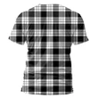 MacFarlane Black & White Tartan All Over Print T-Shirt K7
